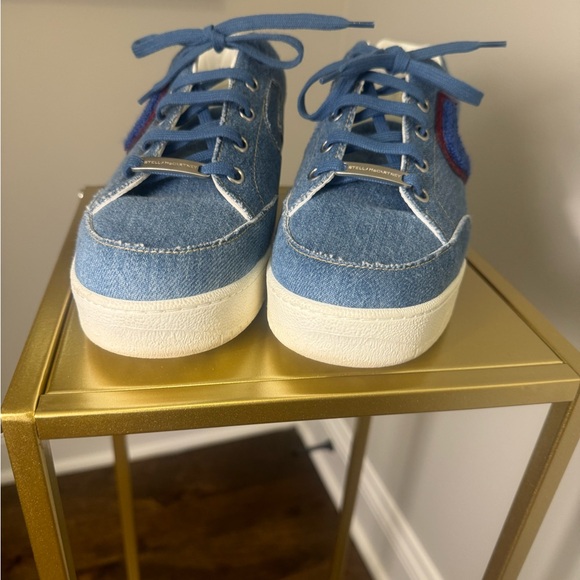 Stella McCartney Terry embroidered platform sneaker size 37. - Picture 5 of 8